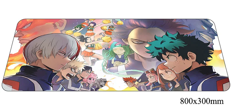 Коврик для мыши Boku no hero academia новый компьютерный геймерский коврик 800x300x2 мм лучший