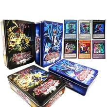 60 шт./компл. английский Yugioh флэш-карт с тонкой металлической коробке коллекция карты Yu-Gi-Oh игры Бумага карточные игрушки для Детский подарок