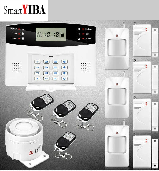 

SmartYIBA Wireless Home GSM Security Alarm System DIY Kit APP Control With Auto Dial Motion Detector Sensor Burglar Alarm System