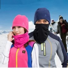 Флисовая зимняя шапка, ветрозащитная Кепка для пешего туризма, шапка для головы, маска для лица, Мужская Флисовая шапка для верховой езды, головные уборы для езды на велосипеде, капюшон