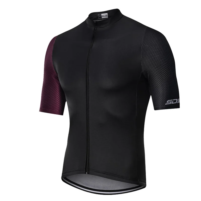

Low profile 2019 TOP QUALITY Black Short sleeve cycling jerseys Pro team race fit training Bicycle clothing Gentleman bike wear