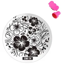 60Designs Nail Art Stamping 1pcs Stamp Image Plates and Scraper Template Set for Manicure DIY Nail Polish Konad Mould Tools
