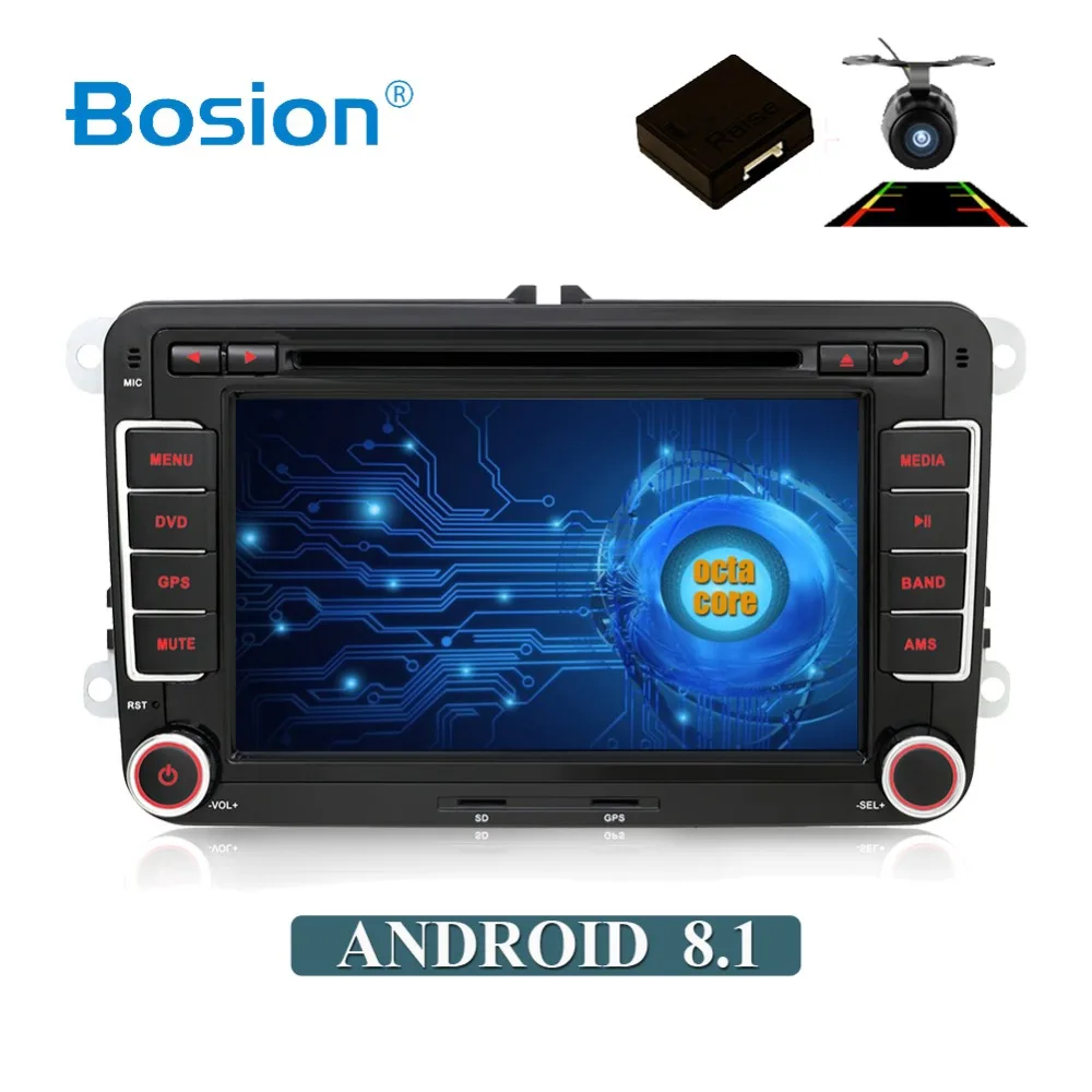 

Bosion 2 din Octa core Android 8.1 Car DVD Player GPS for Volkswagen Passat CC Polo GOLF 5 6 Touran EOS T5 Sharan Tiguan Radio