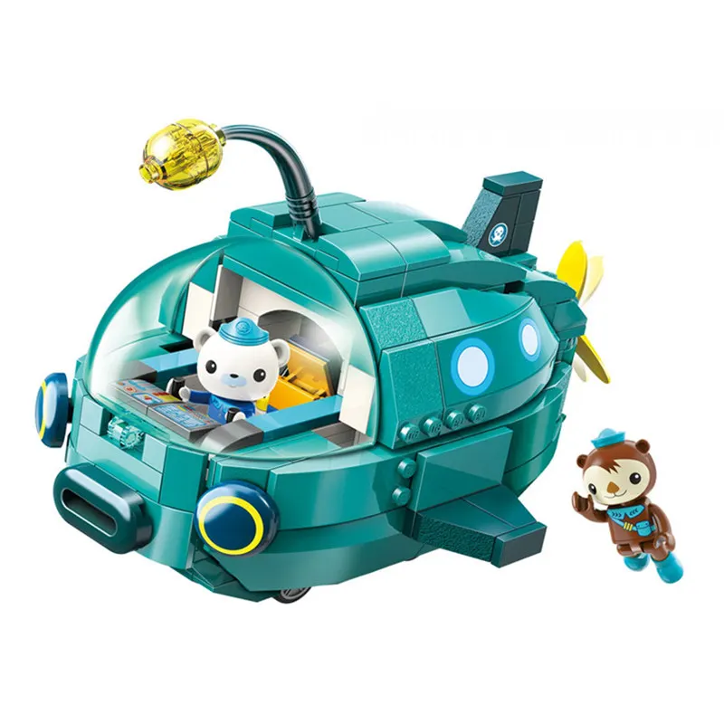 

Enlighten Creator City Octonauts Cartoon Lantern fish boat GUP-A GUP-S Building Blocks Sets Bricks Model Toys for Children gift