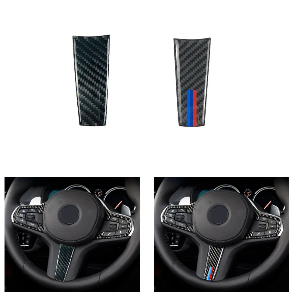 Carbon Fiber Steering Wheel Button Trim Cover for BMW 5 Series G30/G38 X3 G01 Carbon Fiber Steering Wheel Button Trim Cover for BMW 5 Series G30/G38 X3 G01