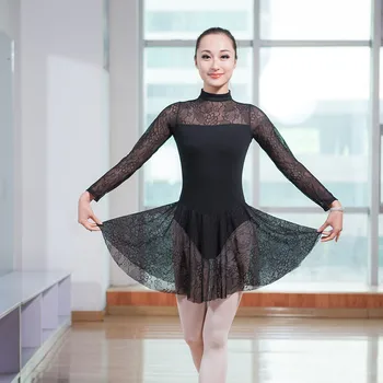 

New Ballet Women Leotard Adult High Quality Elegant Lace Ballet Dress Dancing Costume Gymnastics Leotards Women's Dance Wear