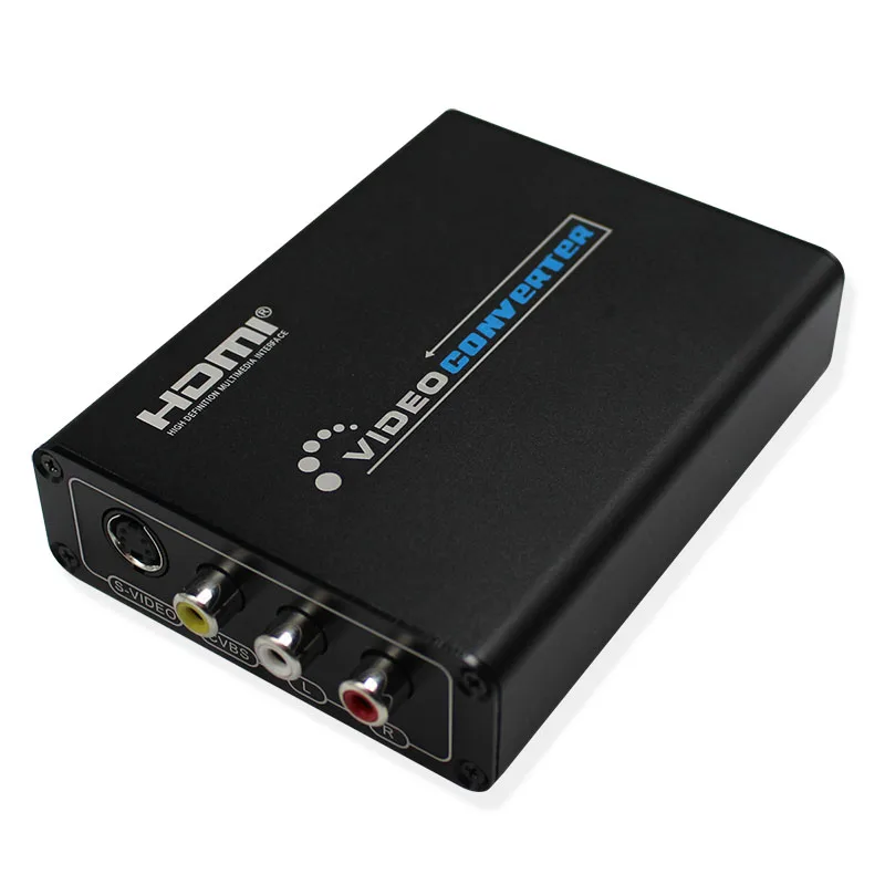  HDMI a 3RCA AV/Composito S-video Converter 1080 P HD Video Converter Box Interfaccia Multimediale A
