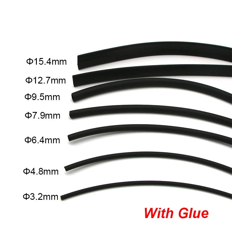 

3:1 ratio Water-proof Wall Adhesive Heat Shrink Tubing with Glue Heat-shrinkable Sleeve for Cable Sealing and Connection