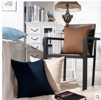 

Simple solid color pillowcase Sofa cushion cover Car bed cushion cover
