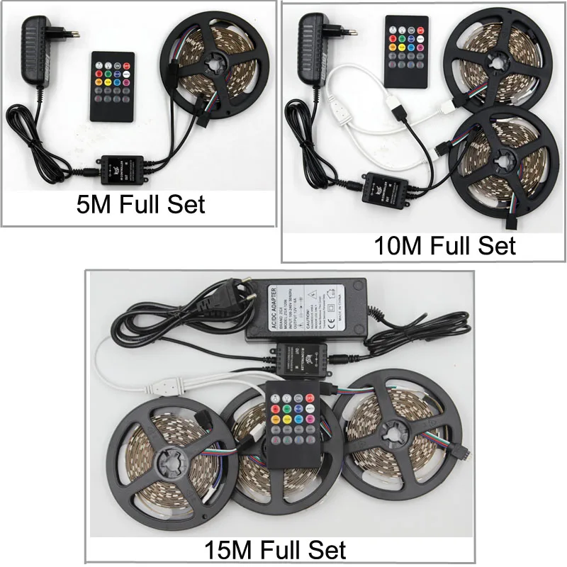 SMD 5050 RGB Светодиодная лента для музыкальной синхронизации светильник 5 м 10 15 150