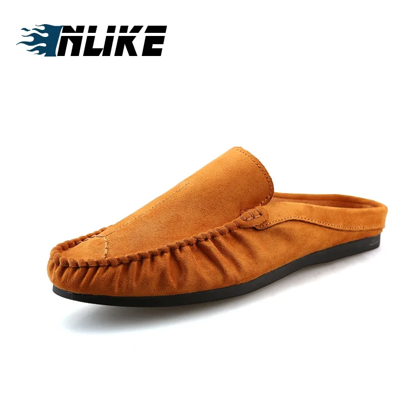 

INLIKE Men Canvas Sandal Light Slides Solid Slippers Men Outside Shoes Men Slippers Outdoor