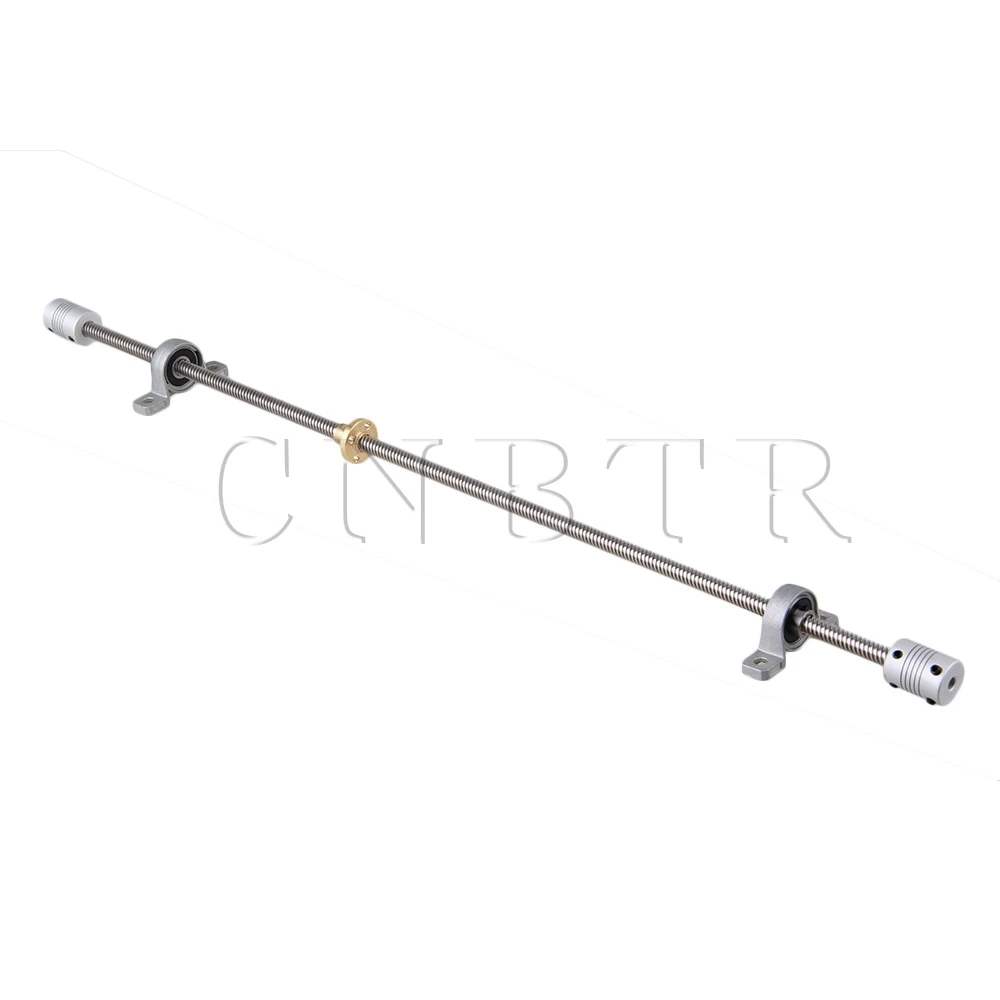 

CNBTR Horizontal 8mm Lead Screw Shaft Coupling 500mm Lead Nut Coupling Set