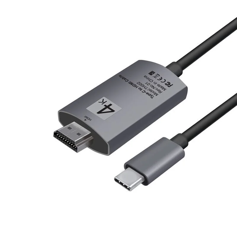 USB C HDMI кабель Тип C к HDMI кабель 4 К конвертер мужской 1080 P кабель для MacBook ТВ проектор USB-C 3,1 к HDMI адаптер