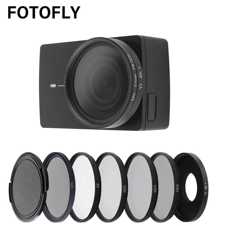 Фильтр для экшн камеры FOTOFLY Yi 4K Lite UV CPL ND 2 4 8 защитные фильтры объектива Xiao + Plus