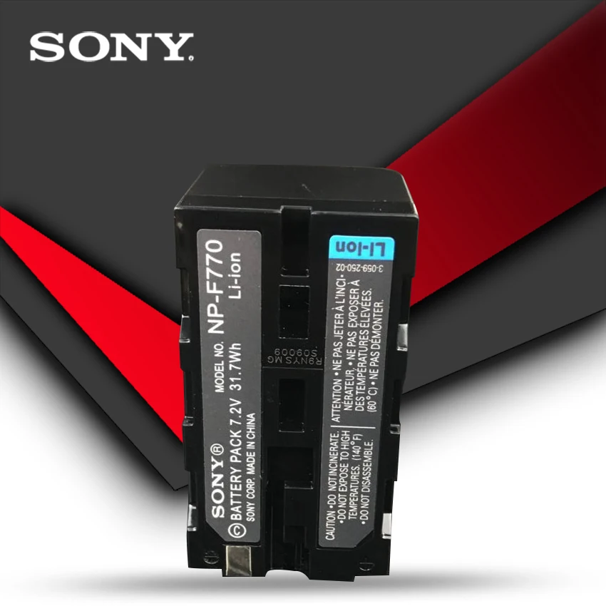 Комплект из 2 предметов sony NP-F770 Батарея NP F770 NPF770 F750 CCD-TRV58 TRV110K TRV26E Z1 V1J Z1P DCR-VX2100 FX1 HDR-FX7 HVRZ1U PM091