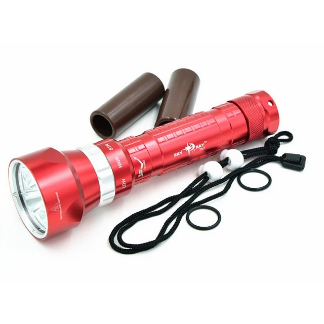 

New DX5 XM-L2 50W 8000LM Aluminum Alloy Waterproof LED Light Scuba Diving Flashlight LED Waterproof Diving Flashlight Lamp