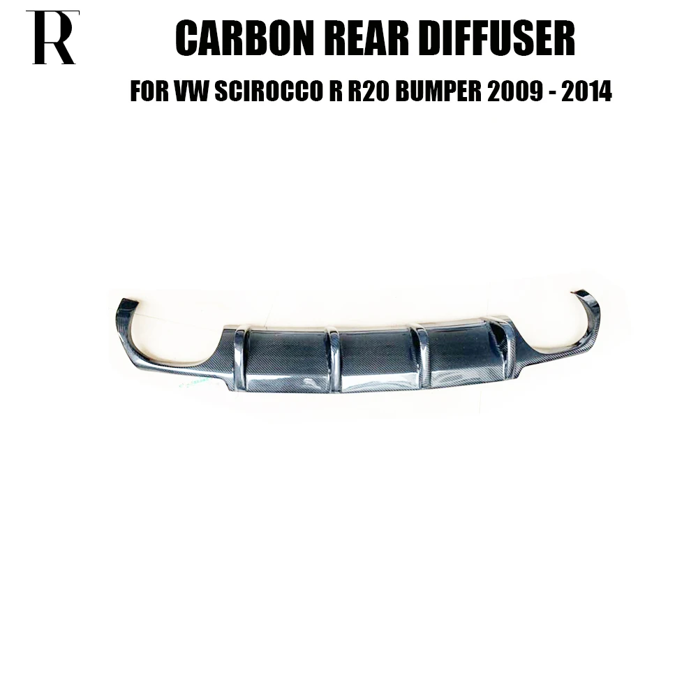 Carbon Fiber Rear Bumper Lip Diffuser For Volkswagon Scirocco R R20 2009 - 2014 ( Not for Normal car ) | Автомобили и мотоциклы