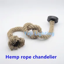 Американская Деревня ретро Стиль бар пеньковый Канат люстры для бара кофе магазин Гостиная Ресторан промышленных пеньковый Канат люстры
