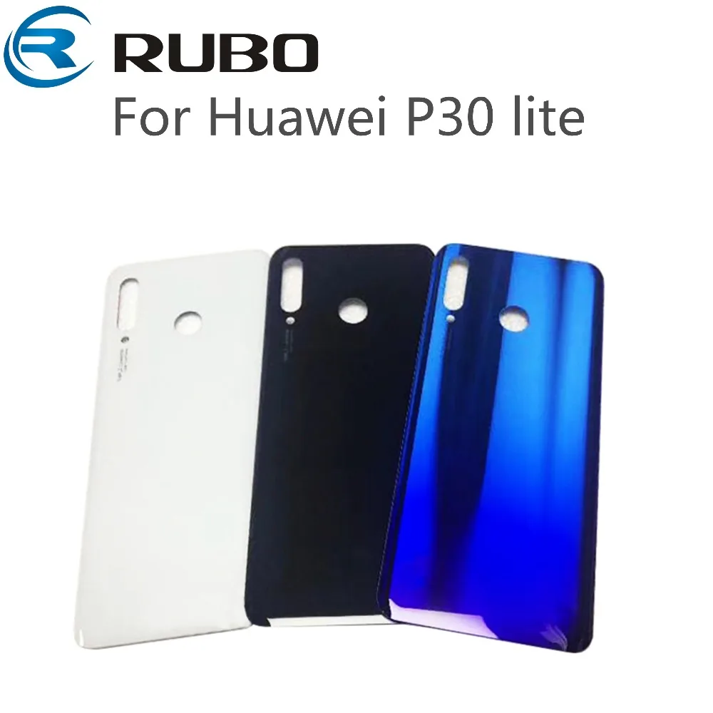 Задняя крышка батарейного отсека для Huawei P30 Lite Nova 4e стеклянная с клейкой