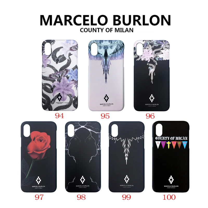 

Marcelo BURLon Rose Animal dog snake Hard Protective Phone Case For iphone X XS MAX 8 7 6 6S Plus feather Cover For iphone 8plus