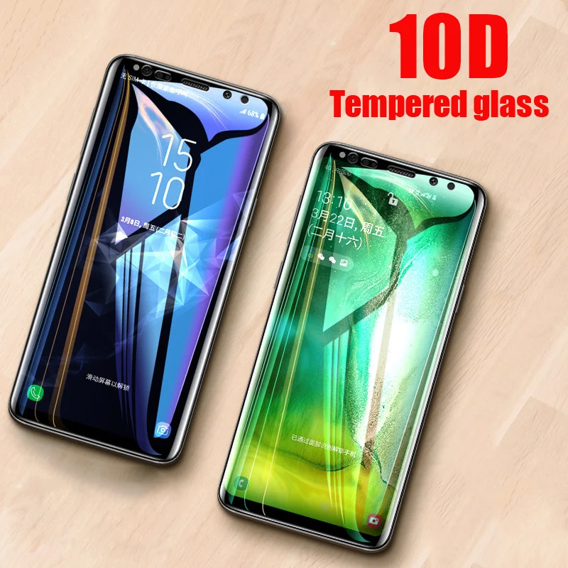 UV lamp Nano Liquid Glue Tempered Glass For Samsung s10 5G s10 s8 s9 plus Screen Protector For Galaxy s7 edge NOTE 9 8 10 pro