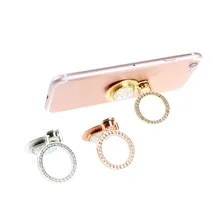 

JINHF Bling Round 360 Degree Finger Ring Mobile Phone Grip Stand Holder For iPhone Samsung Huawei Phone Mount Stand