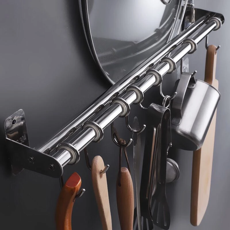 SUS 304 Stainless Steel kitchen rack wall Kitchen Storage rack Shelf Holder Organizer Towel Storage