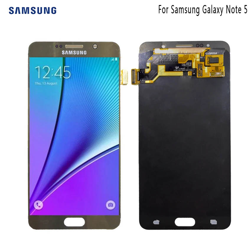 

AMOLED For SAMSUNG Galaxy Note 5 Display LCD Touch Screen For SAMSUNG Note 5 Note5 N920A N9200 SM-N920 N920C Original LCD