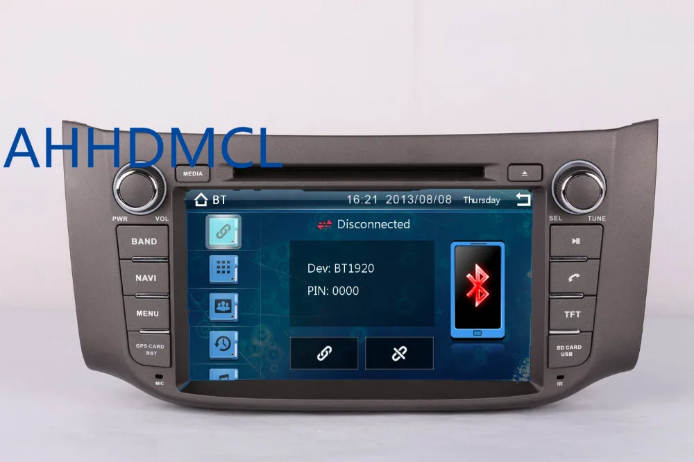 Best AHHDMCL Car Multimedia Player DVD Stereo Audio Navigation For Nissan Bluebird Sylphy Sentra Pulsar 2012 2013 2014 2015 2016 2017 4