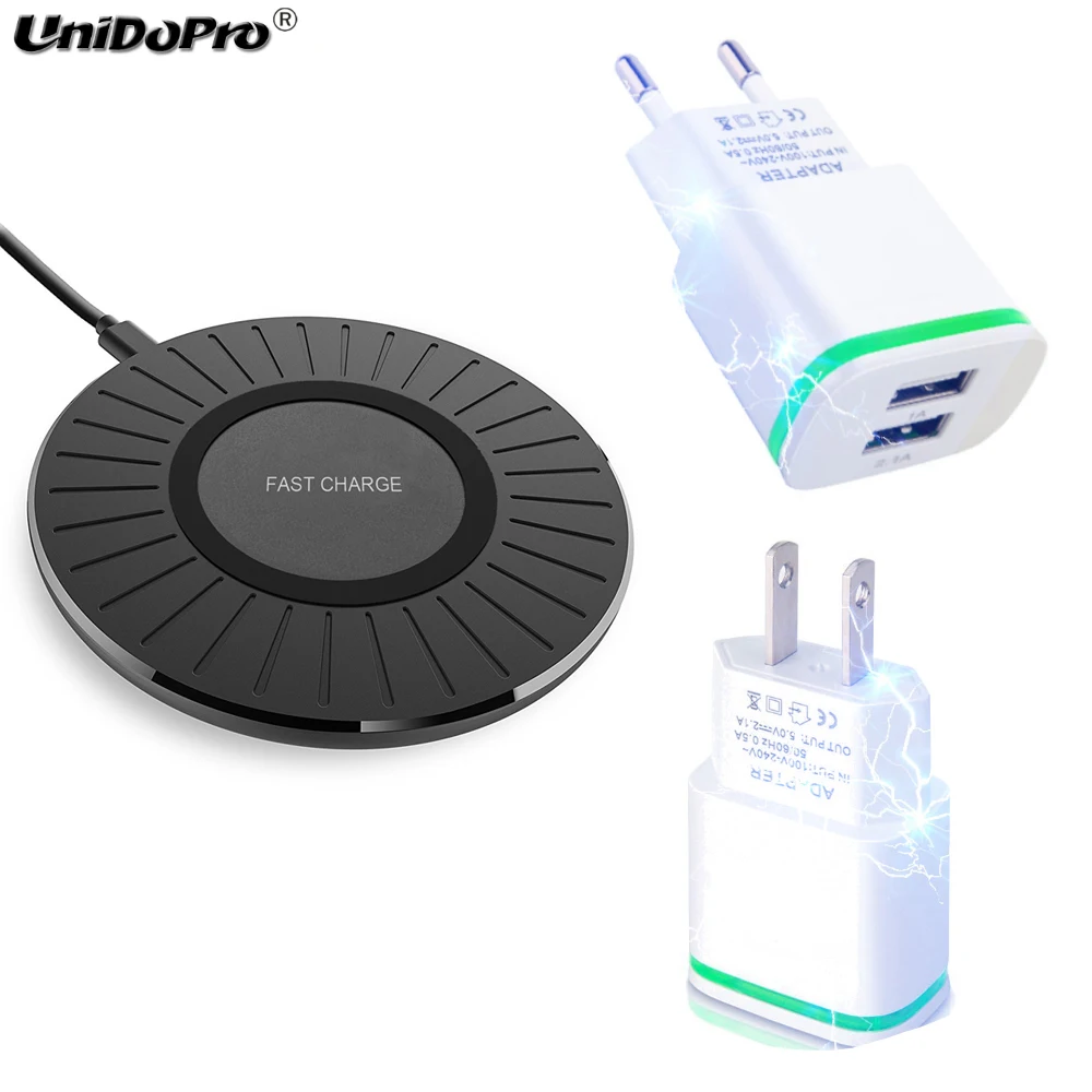 

Fast Wireless Charger Pad for Elephone U Pro / Elephone P9000 Qi Wireless Charging & EU / US Plug Dual USB AC Chargeur