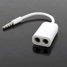 Горячая 3,5 мм 1 штекер 2 Женский аудио наушники гарнитура Кабель-разветвитель для Наушников двойной разъем для наушников разветвитель для ПК мобильного телефона