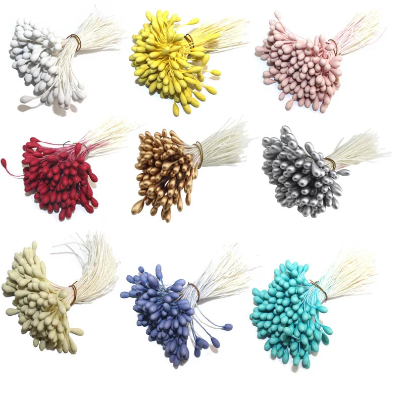 

CCINEE 144PCS 6mm Artificial Flower Floral Matte Stamen Stamens Used For Artificial Flower Accessories