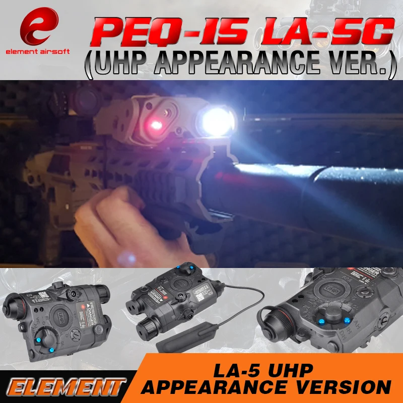 Element Airsoft PEQ 15 светодиодный тактический вспышки Светильник ИК лазерный светильник PEQ-15 LA-5C UPH Охота вспышки светильник Книги об оружии светильник PEQ15 EX396