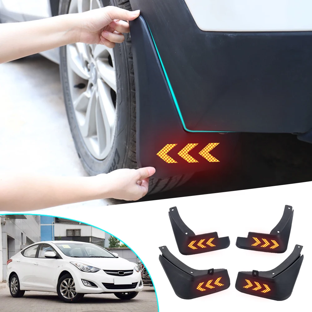 Брызговики для HYUNDAI ELANTRA 2011 2016 защитные светоотражающая предупреждающая защита