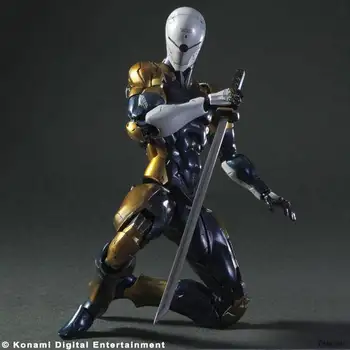 

28cm alloy equipment biomechanical ninja gray fox play action figure PVC toys collection anime cartoon model toys collectible