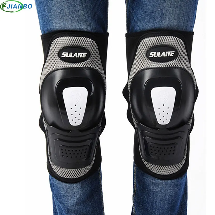 Hot Product 2Pcs New Weaving Silicone Motorcycle Knee Pads For Work Supports Brace Basketball Patella Knee Protector Sports Safety Kneepad