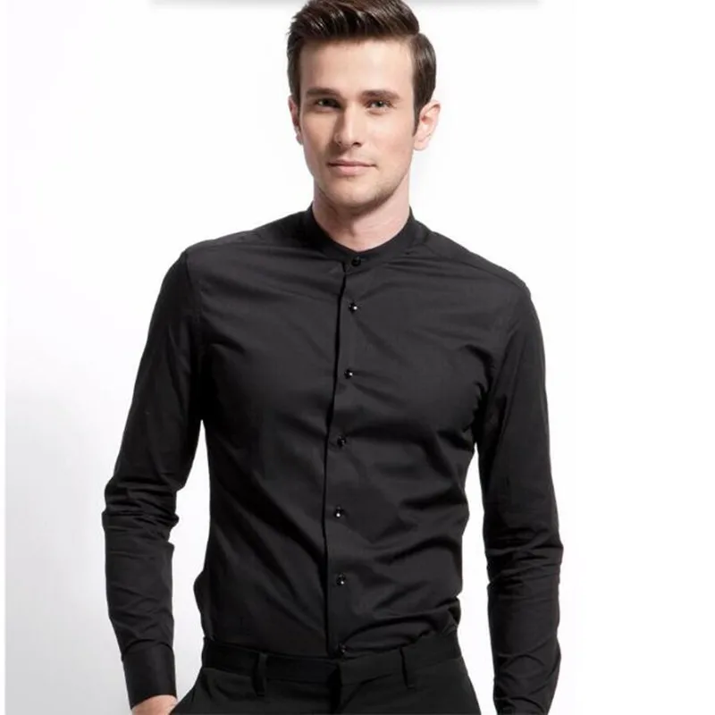 Новый стиль, высокое качество Для Мужчин's Рубашки для мальчиков с длинным рукавом мужской Повседневное Бизнес Рубашки для мальчиков