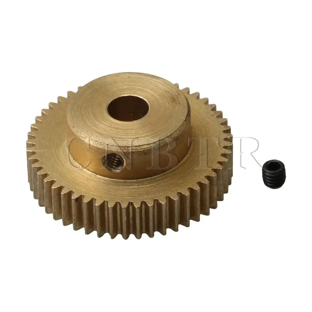 

CNBTR 25.5x10mm 0.5 Modulus 49T Motor Pinion Gear 5mm Hole for Microgenerator