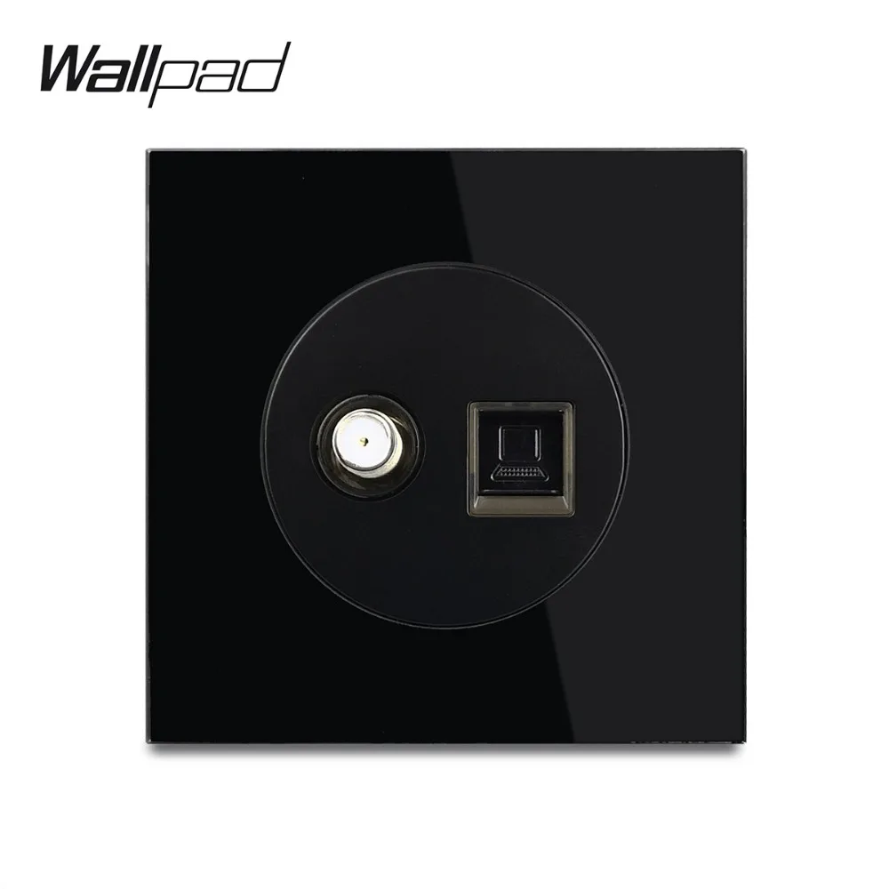 Wallpad L6 антенна спутниковая ТВ RJ45 CAT6 Ethernet компьютерная розетка для передачи данных