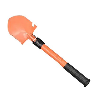 Складная многофункциональная лопата, мини-Лопата для кемпинга, охоты, рыбалки - Цвет: Оранжевый