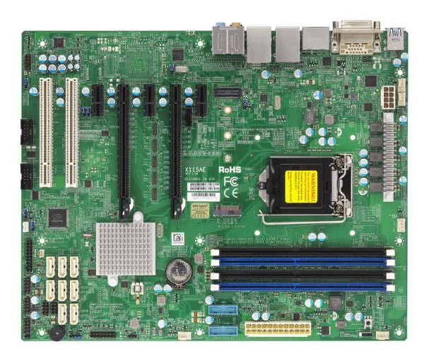 OEM X11SAE один E31200V5 1151 pin C236 чипсет гнездо для карты памяти M.2 DDR4 жесткий диск интерфейс Графика материнская плата рабочей станции