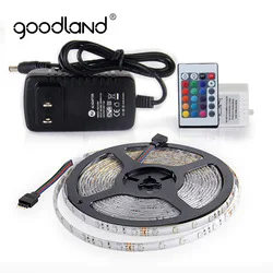 Goodland RGB USB светодиодный светильник SMD3528 светодиодный ленточный DC 5 В светодиодный ленточный светильник для ТВ фона 50 см 1 м 2 м 3 м 4 м 5 м гибкий ленточный светильник