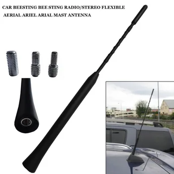 

Professional 16 Inch AM/FM Car Aerial Antenna Anti-noise Weather Resistant Radio Signal Aerial Auto Roof Flexible Spiral Mast