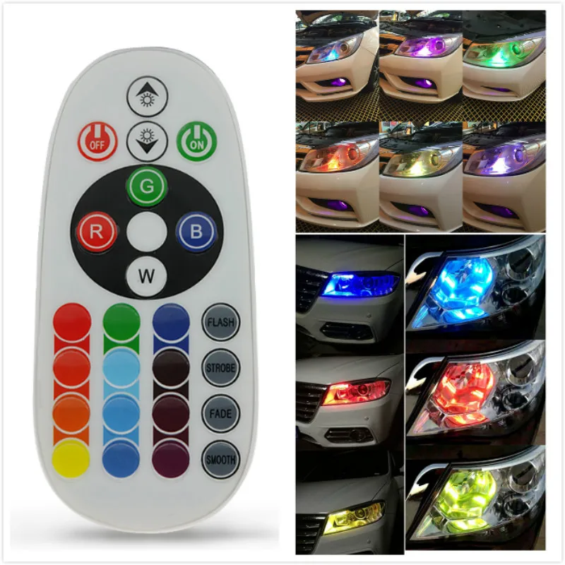 RGB LED W5W автомобильный габаритный фонарь для Mitsubishi Asx Lancer 10 Outlander Pajero Sport 9 L200 Colt Carisma