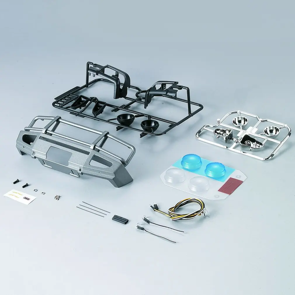 

Killerbody 48669 1/10 Alloy Bumper w/LED Upgrade Sets Aluminum Alloy Bumper Fit for 1/10 Truck and SUV Puzzle DIY