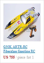 G30K ARTR-RC стекловолокно бензин RC гоночный катер 30CC двигатель RadioSys сервоприводы желтый THZH0065