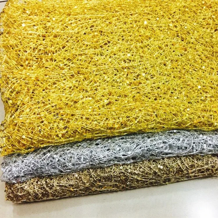 Блестки выдалбливают золотые и серебряные нитки вышивка кружево отделка ткань паутина блестки вышивка ткани показать DIY