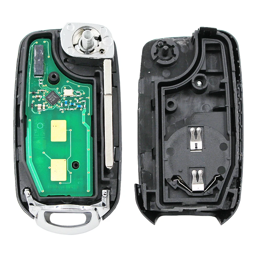 Складной дистанционный ключ 4 кнопки 433 МГц с чипом 4A для Fiat Egea Tipo 500X с uncut SIP22 blade