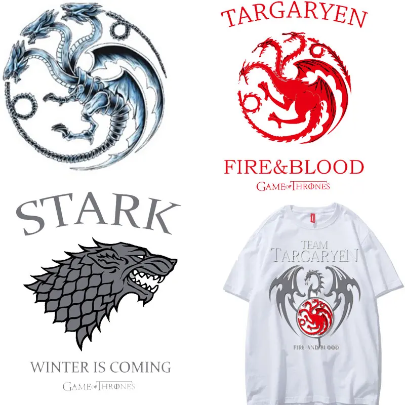 

Fashion Trend Dragon Ironing Stickers Patches for Clothing Applications Vinyl DIY T-shirt Applique on Clothes Thermal Press E