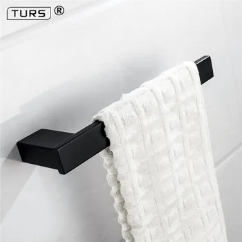 

Personality Contemporary Brushed Black Towel Holder Towel Ring 304 Stainless Steel Towel Bar Mounting Bathroom Products